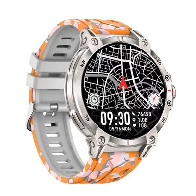 Dobra cena. Zink stopu okrągły kształt dzwoniący smartwatch z Bluetooth i trybów sportowych w Internecie