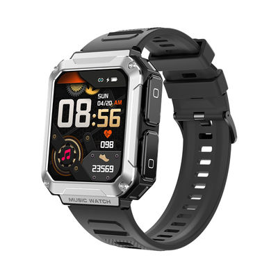 Dobra cena. T93 srebrny Smart Watch zestaw słuchawkowy TWS 4GB pamięć bezprzewodowa Bluetooth połączenie 1,96 Inch Sport Muzyka w Internecie