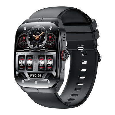 Dobra cena. Stylowy Android Square Smartwatch z ćwiczeniami oddechowymi i kontrolą muzyką w Internecie