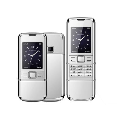 Nowy klasyczny 8800 2G GSM Dual SIM Bluetooth Slider Telefon komórkowy 2,4 cali Ekran