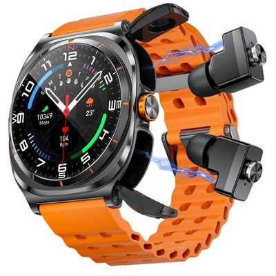 Słuchawki TWS 2 w 1 NFC 1,53 cala AMOLED Fitness Tracker Health Smartwatch GT98 Ultra