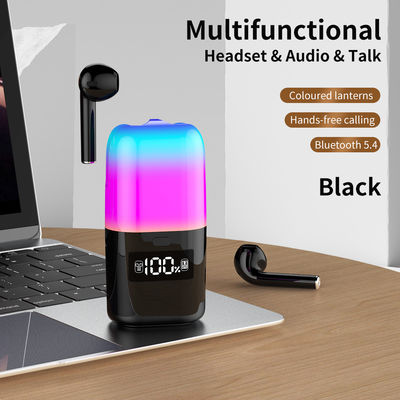 Dobra cena. Pojemność akumulatora 500mAH TWS słuchawka Bluetooth5.0 Głośnik z światłem LED i 3 dni użytkowania Czas odtwarzania muzyki w Internecie