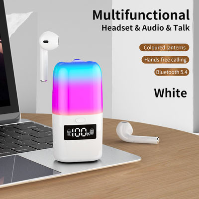 Dobra cena. Nowy słuchawkę 2 w 1 TWS Bluetooth głośnik Kolor Atmosfera LED Światło Ekran Muzyka w Internecie