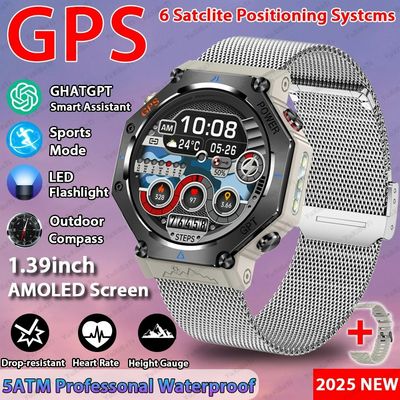 Dobra cena. ChatGPT Asystent AI GPS 5ATM wodoodporny Podwójny pas GNSS Kompas Wojskowy Sport Smartwatch w Internecie