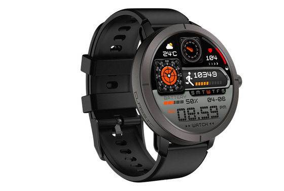 Wbudowany dwuzakresowy GNSS 466*466 Kompas Wojskowy Bluetooth Połączenia Sportowy Smartwatch 1 Przycisk i Wodoodporność 5ATM dla Mężczyzn