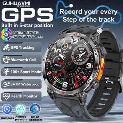 Dobra cena. BT Call Professional GPS AMOLED 650Mah 3ATM Waterproof Fitness tracking Sports Smartwatch w Internecie