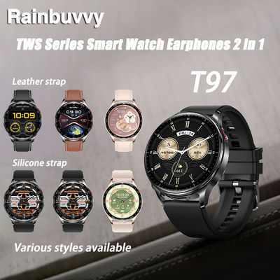 Dobra cena. Bluetooth Earphones T97 TWS 2-in-1 HIFI 9D Sound Quality Health Exercise Monitoring Watch w Internecie