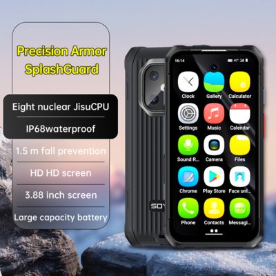Dobra cena. IPS Android12 6+128GB 3000mAh MAXO Rugged Smartphone IP68 Mini Waterproof 3.88 '' w Internecie