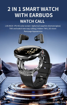 Dobra cena. T100 BT Call Wireless 2 w 1 TWS Earphone Fitness Tracker AI Noise Cancelling Music Headset w Internecie