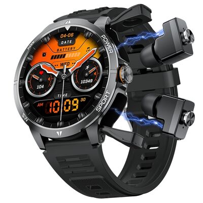 2-in-1 Smart Watch with Built-in TWS Earbuds | Fitness Tracker with Bluetooth Calling