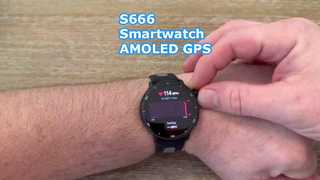 Smartwatch S666 AMOLED GPS Połączenia Bluetooth